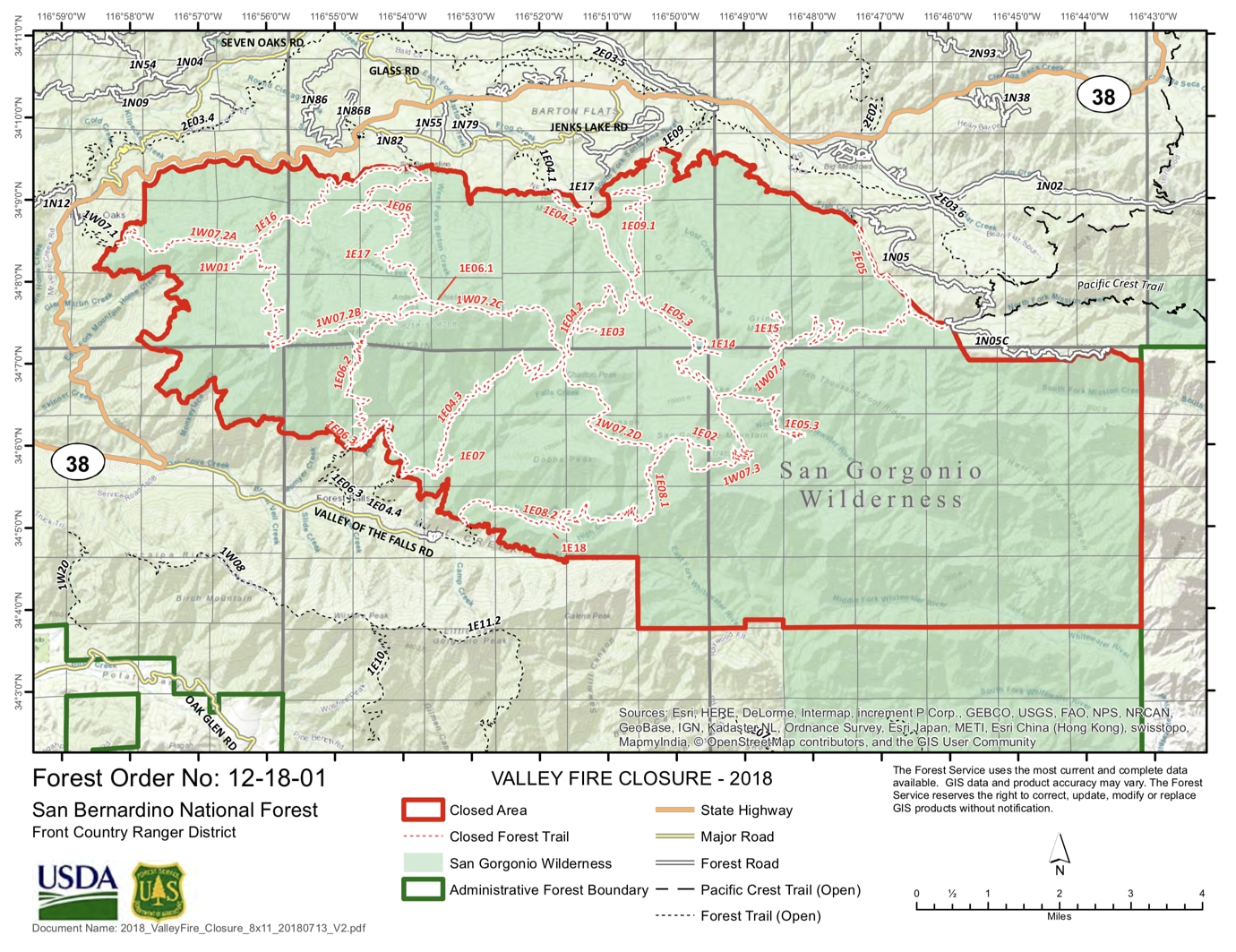 SoCal Six-Pack of Peaks Challenge Modified for Valley Fire