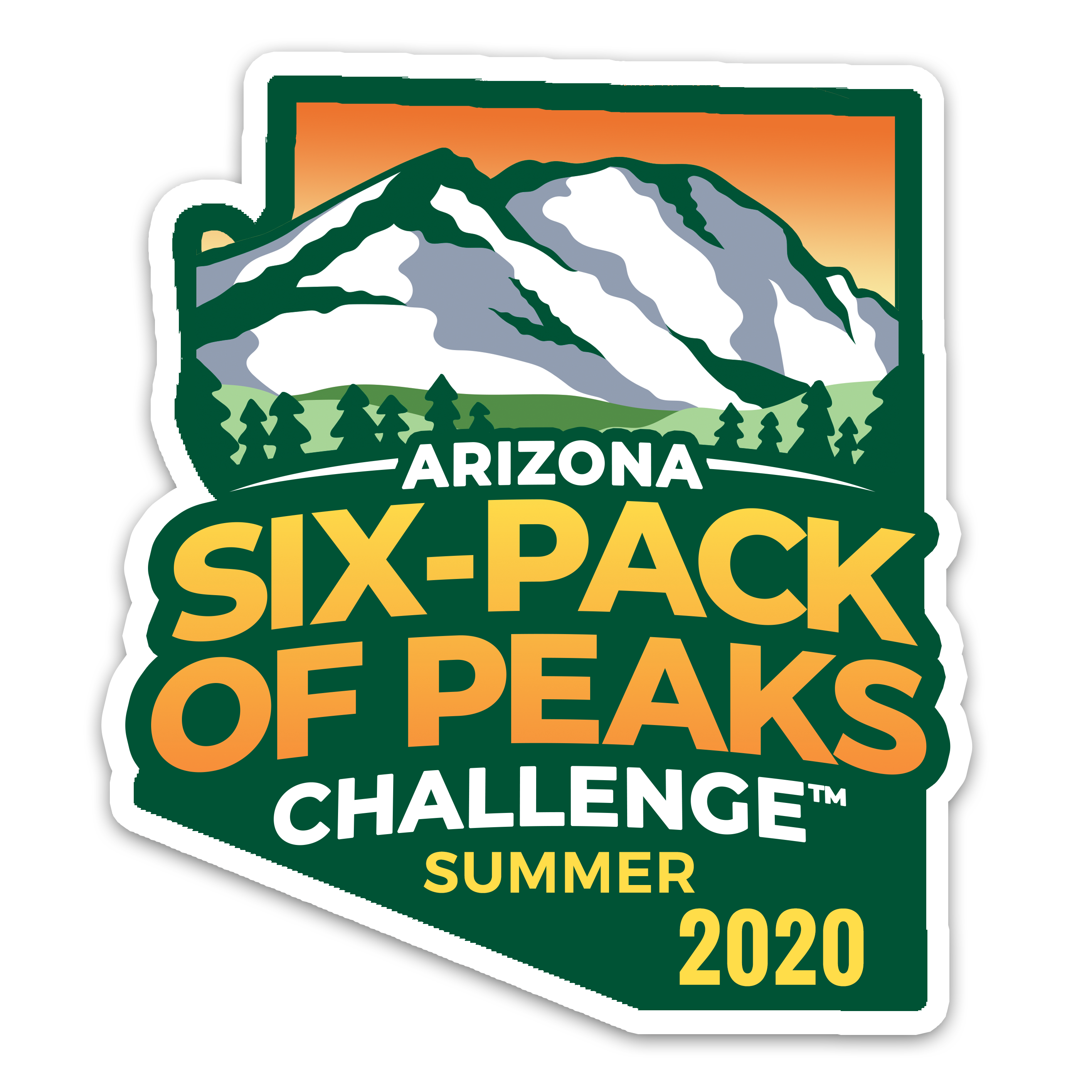 2020 Arizona Summer Six-Pack of Peaks Challenge logo